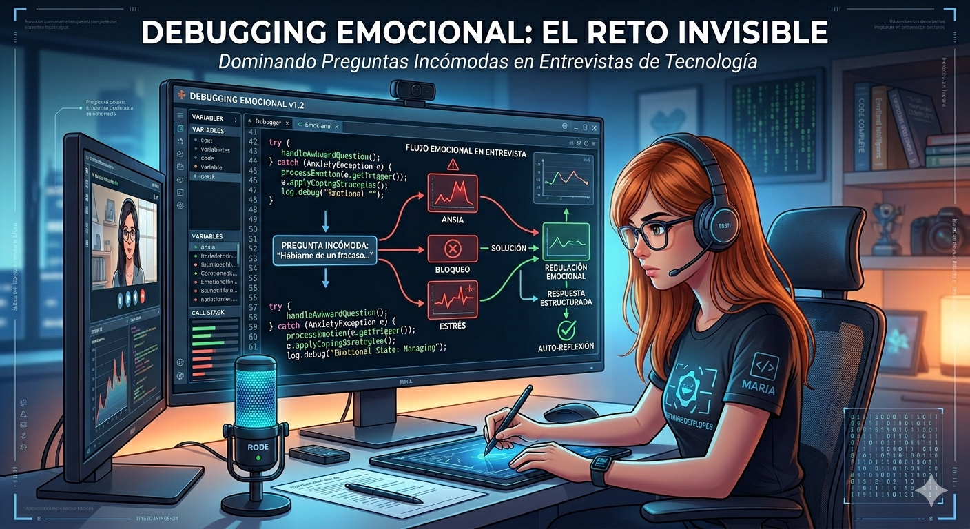 🎤 Preguntas incómodas en entrevistas: el debugging emocional que nadie te enseña