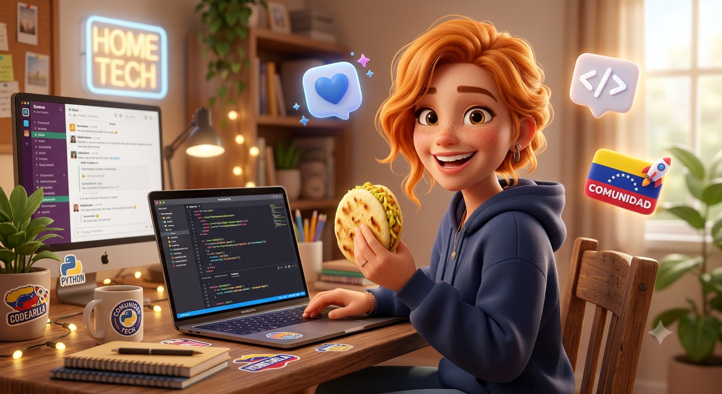 Fui a hablar de tecnología… y terminé hablando de arepas, comunidad y migrar a tech.
